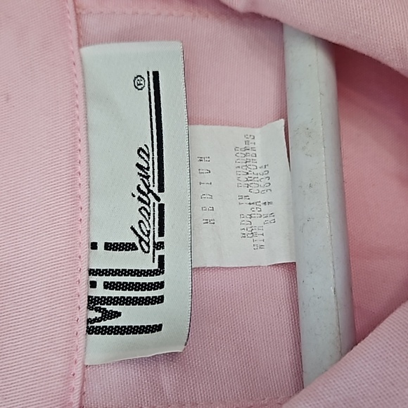 Milli Designs Pink Rhinestone Denim Jacket and Pants Set Medium - Picture 3 of 8